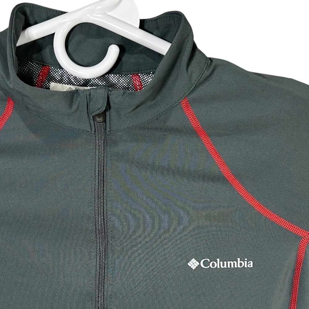 Columbia Omni Heat Pullover Jacket Gray Red Athletic Women's‎ Small Athletic
